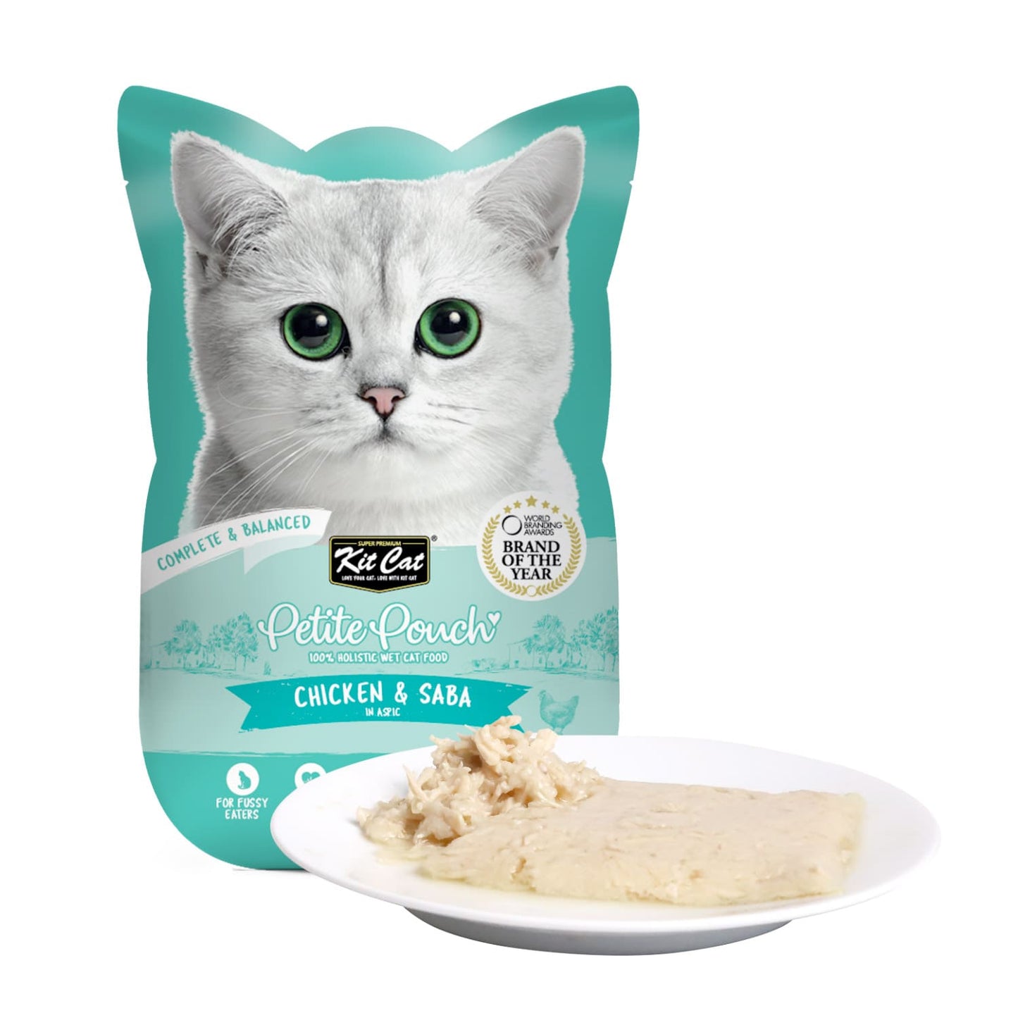 Kit Cat Petite Pouch 70g - Chicken & Saba