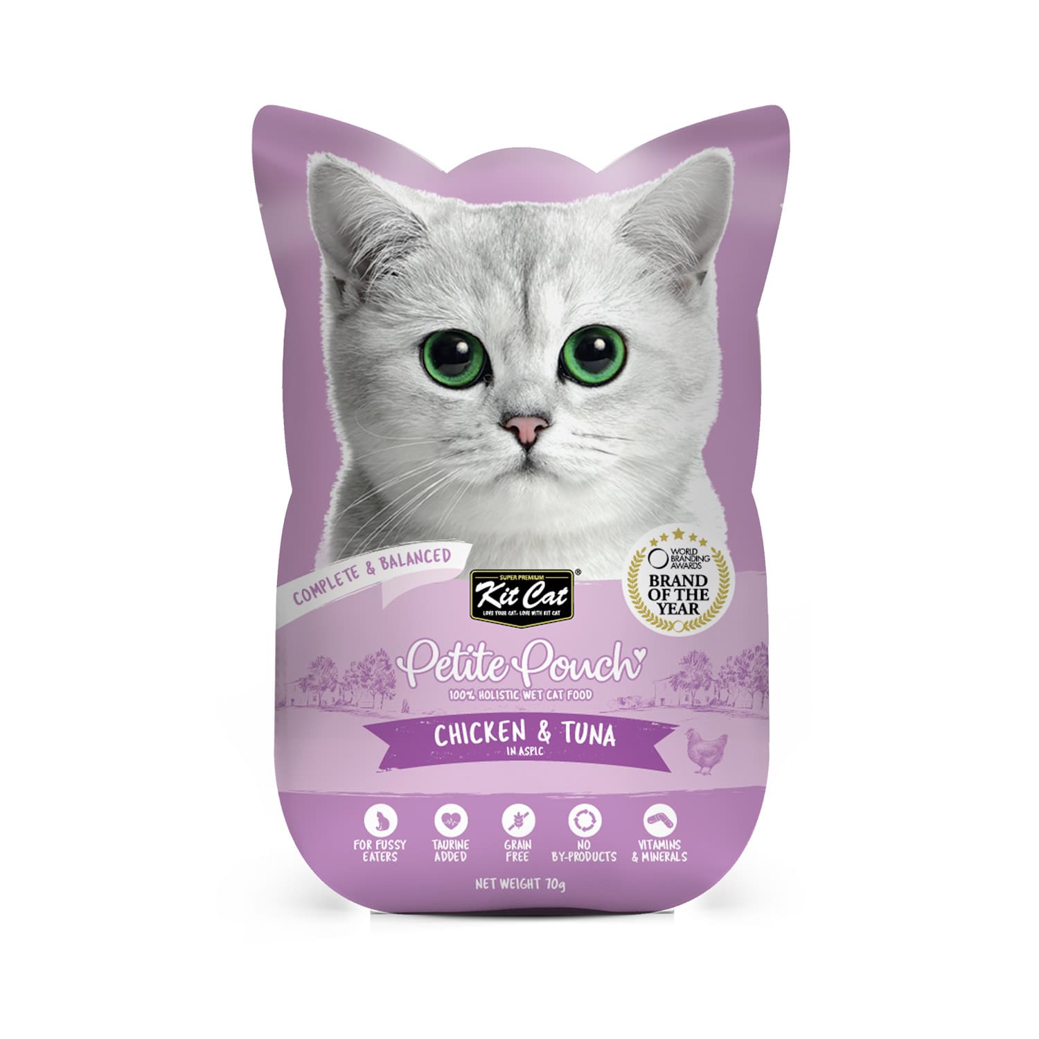 Kit Cat Petite Pouch 70g - Chicken & Tuna