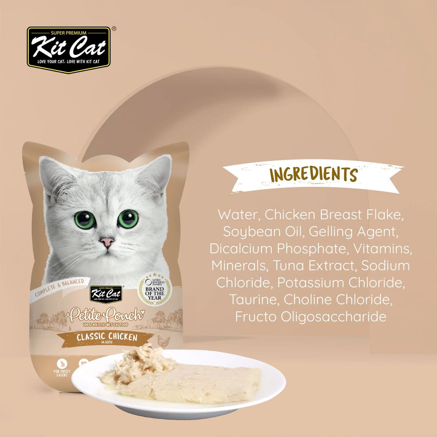 Kit Cat Petite Pouch 70g - Classic Chicken (1 Box -24pcs)