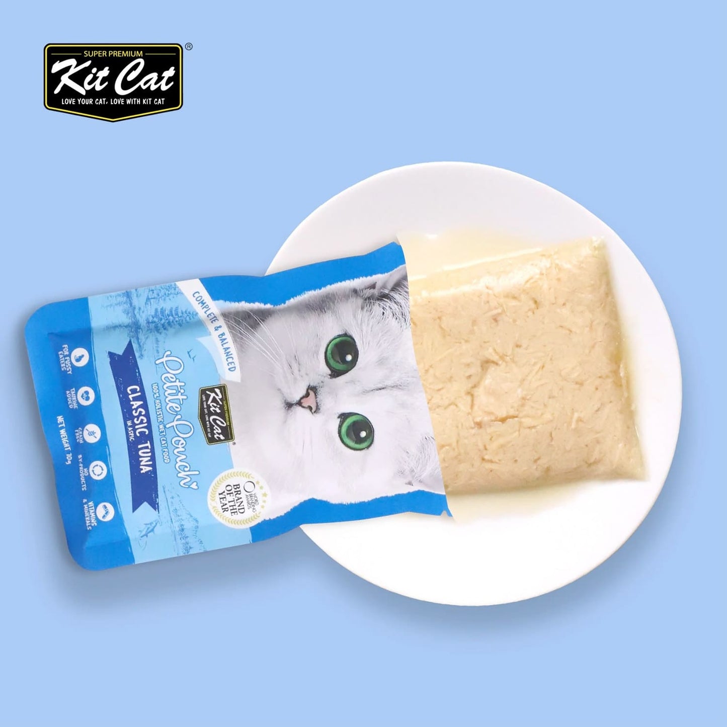 Kit Cat Petite Pouch 70g - Classic Tuna