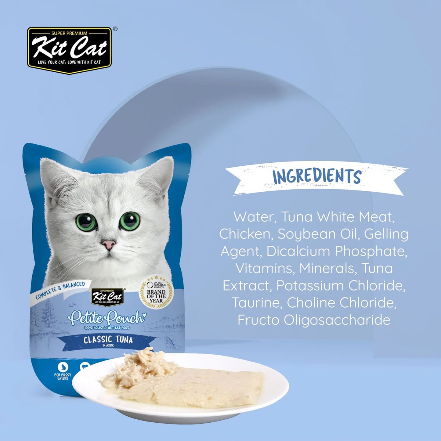Kit Cat Petite Pouch 70g - Classic Tuna
