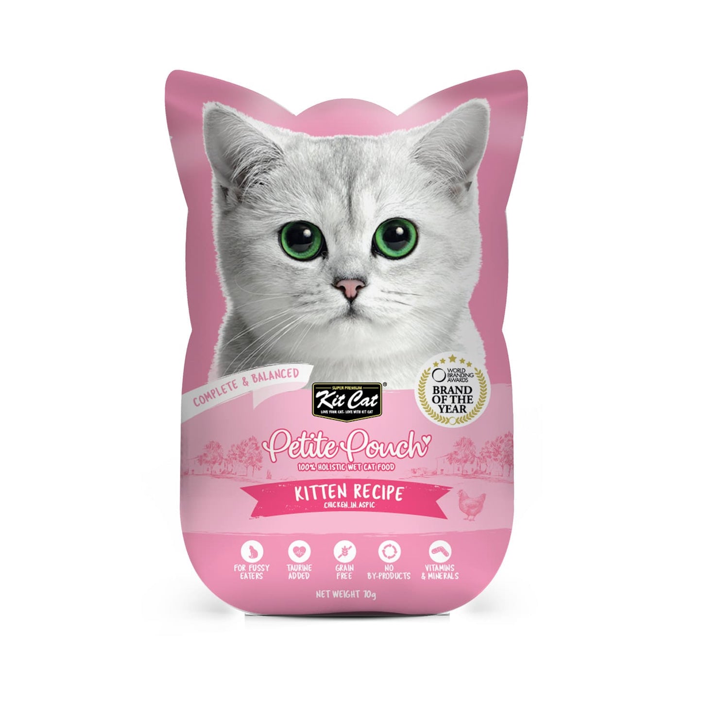 Kit Cat Petite Pouch 70g - Kitten Chicken