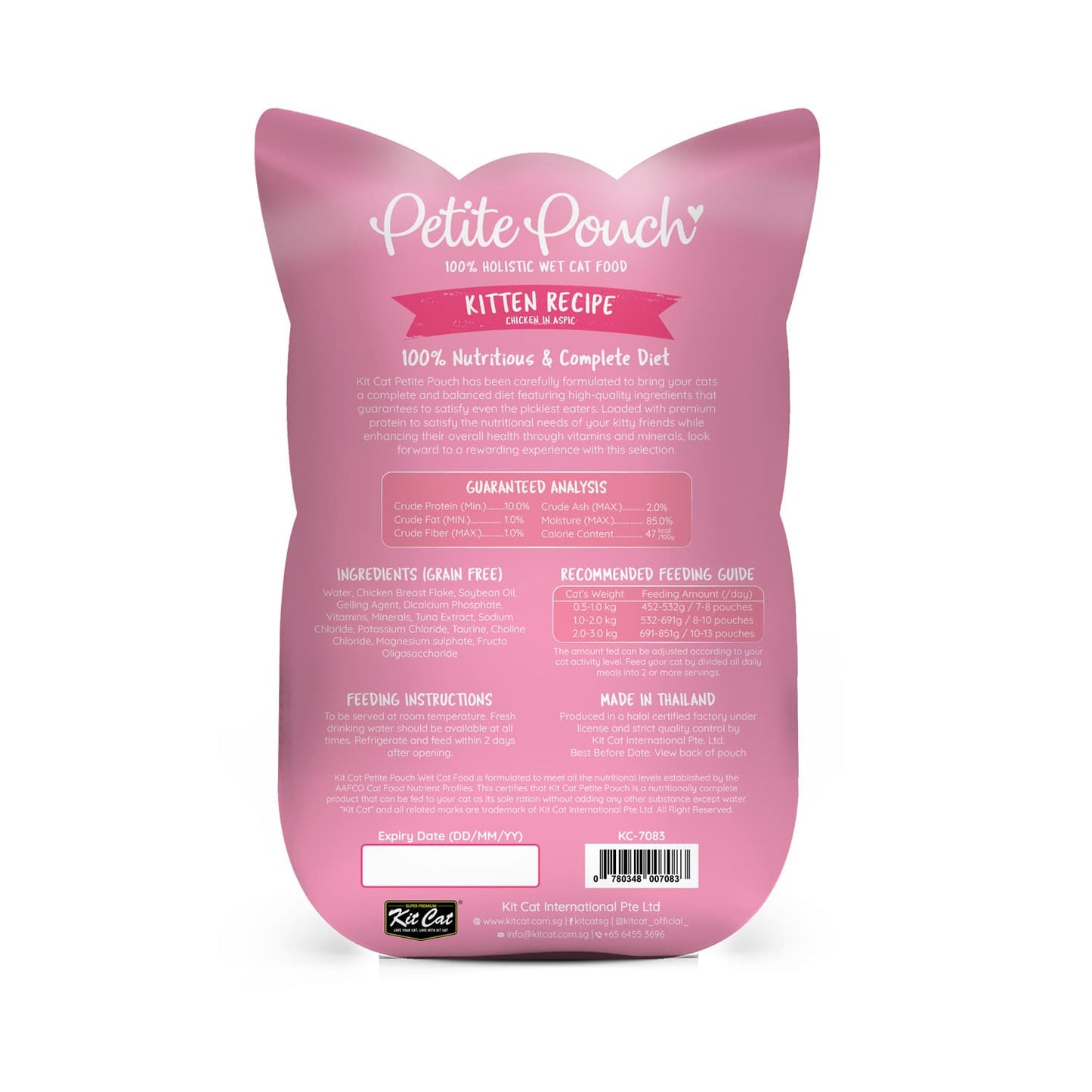 Kit Cat Petite Pouch 70g - Kitten Chicken