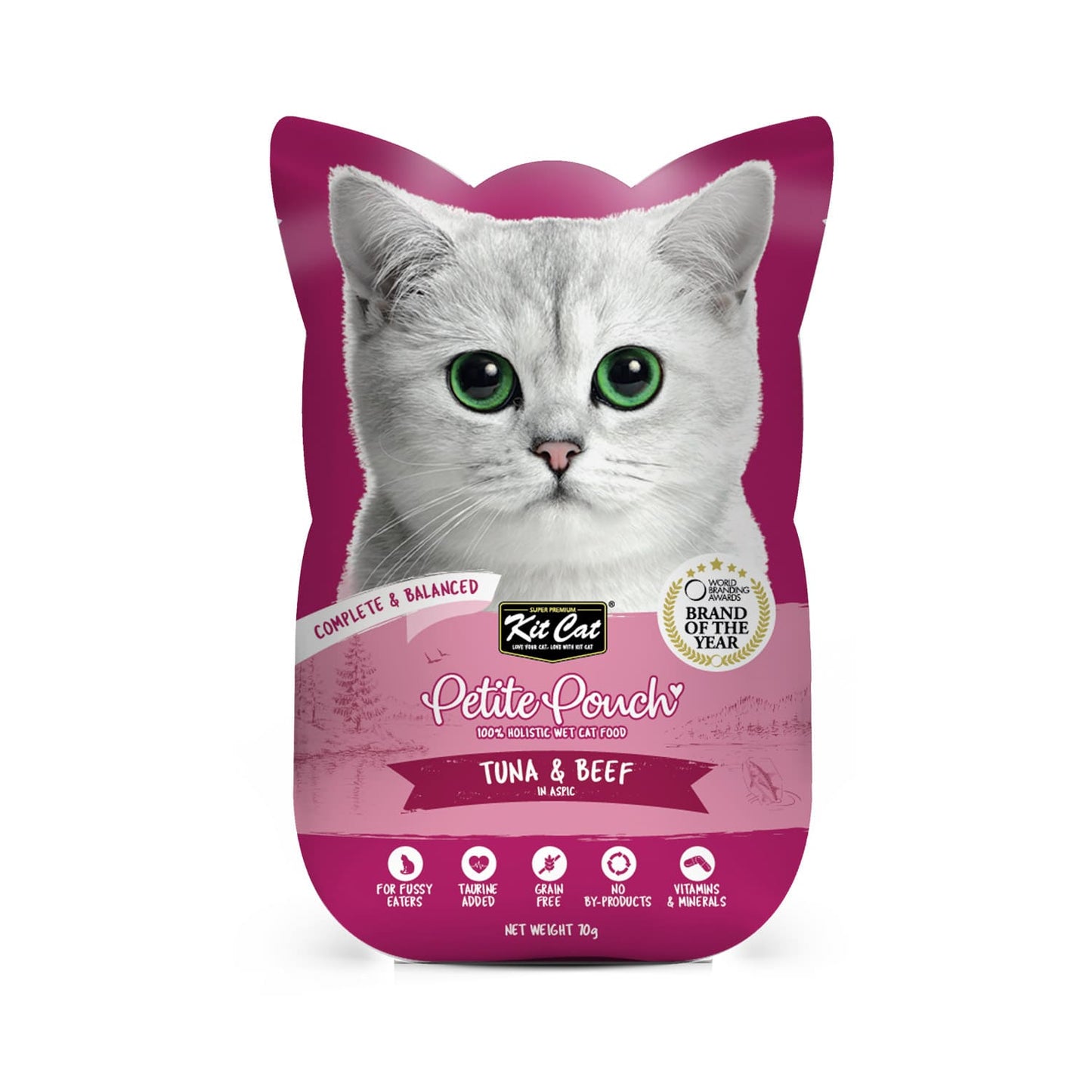 Kit Cat Petite Pouch 70g - Tuna & Beef