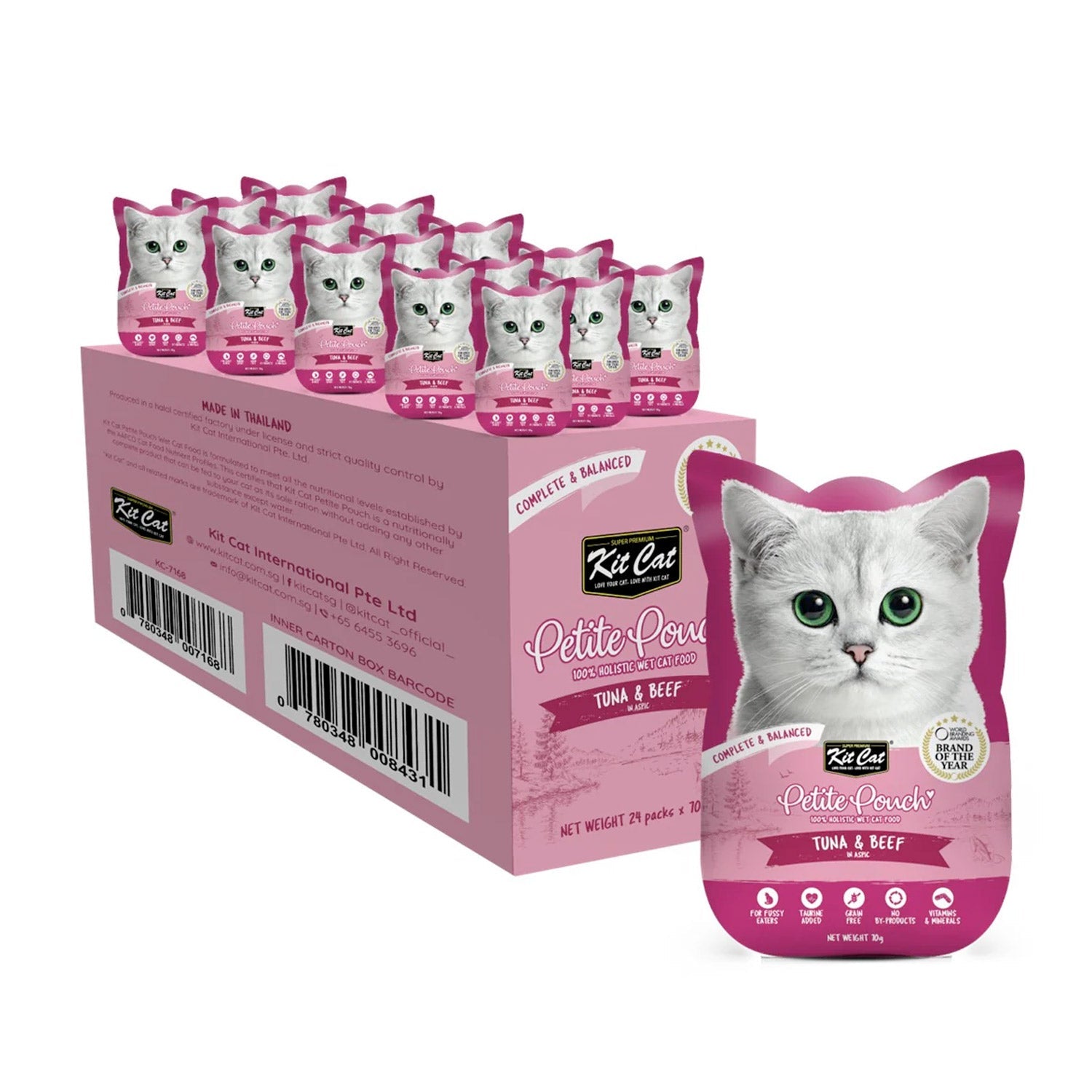 Kit Cat Petite Pouch 70g Tuna & Beef (1 Pc)