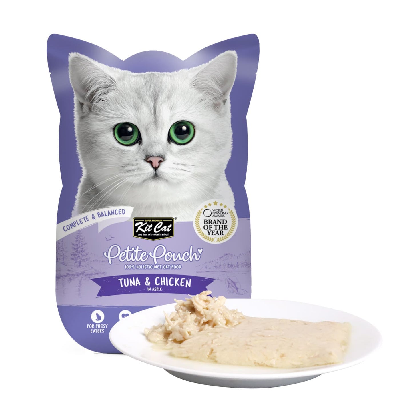 Kit Cat Petite Pouch 70g - Tuna  &  Chicken (1 Box -24pcs)