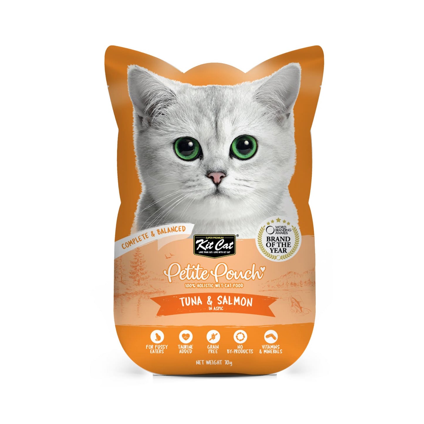 Kit Cat Petite Pouch 70g - Tuna & Salmon
