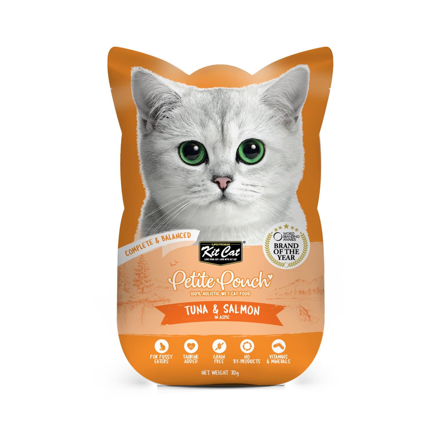Kit Cat Petite Pouch 70g Tuna & Salmon (1 Pc)