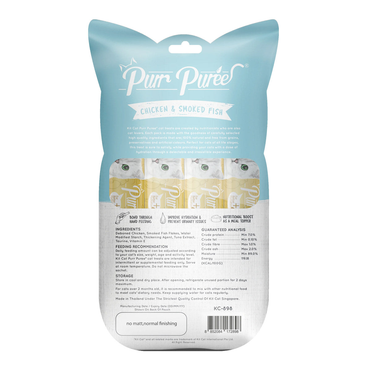 Kit Cat Purr Puree Chicken  &  Smoked Fish