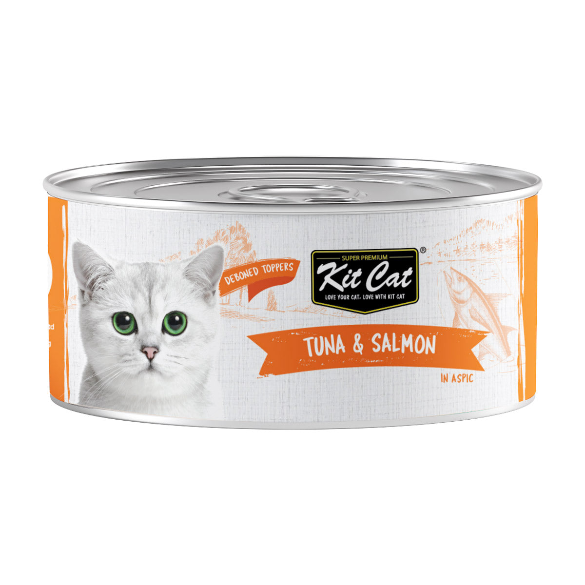 Kit Cat Tuna & Salmon 80g (1 Box 24pcs)