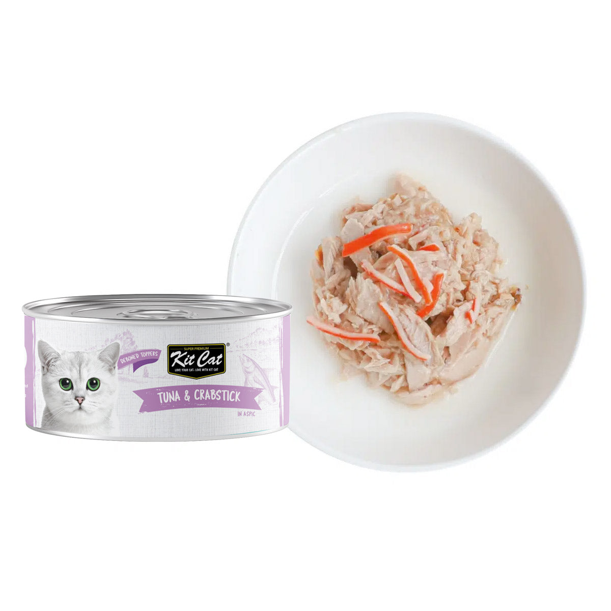 Kit Cat Tuna  &  Crabstick 80g (1 Box -24pcs)