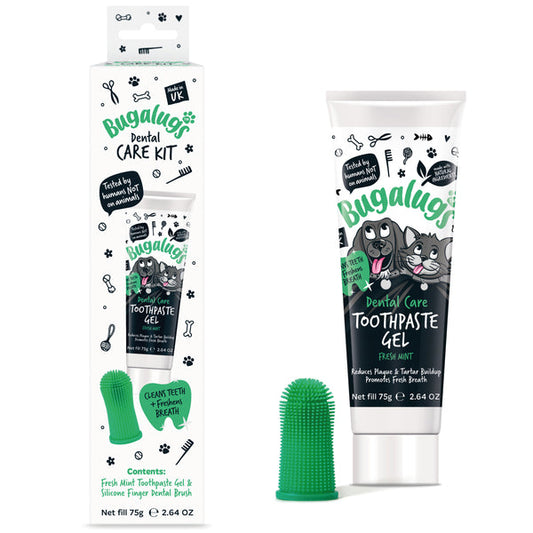 Bugalugs Dental Care Kit 2 For Dogs & Cats 75G