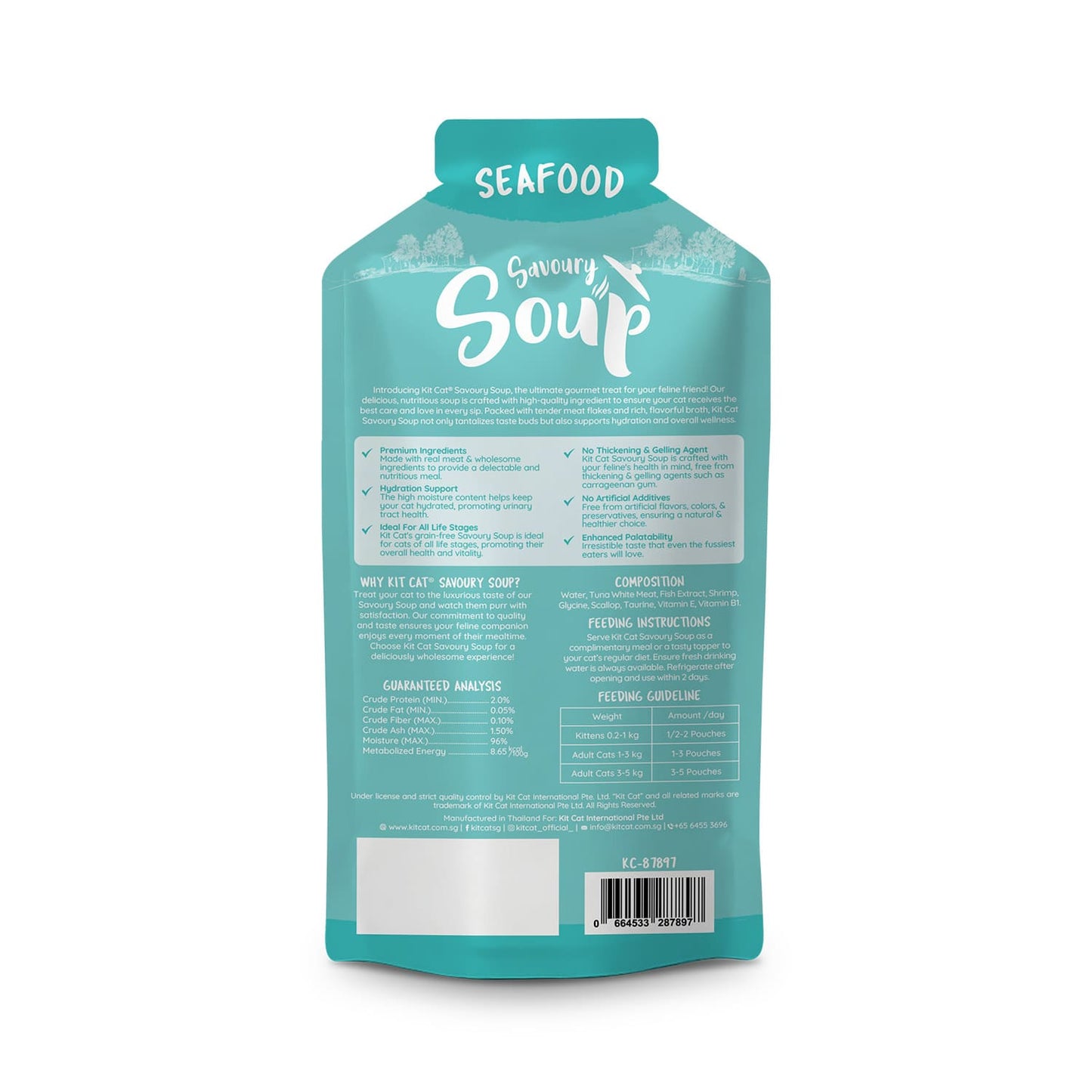 Kit Cat Savoury Soup Seafood 300g ( 6 X 50g )