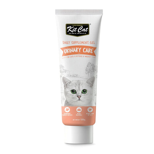 Kit Cat Daily Nutritional Supplement Gel For Cats & Kittens - Urinary Care (120g)