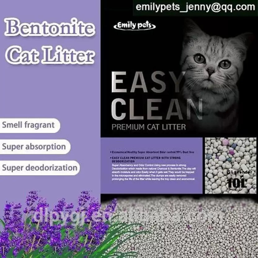 Emily Pets - Easy Clean Fresh Scented Bentonite Cat Litter (Lavender, 10L)
