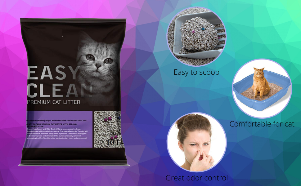 Emily Pets - Easy Clean Fresh Scented Bentonite Cat Litter (Lavender, 10L)