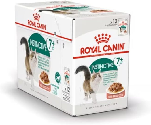 Royal Canin Feline Health Nutrition Instinctive 7+ Gravy (Wet Food - Pouches) Pack of 12 x 85 g