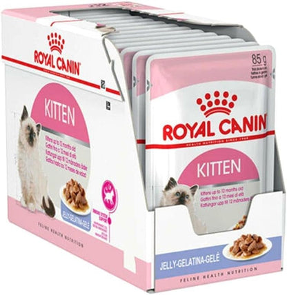 Royal Canin Feline Health Nutrition Kitten Jelly (Wet Food - Pouches) 12 x 85 g