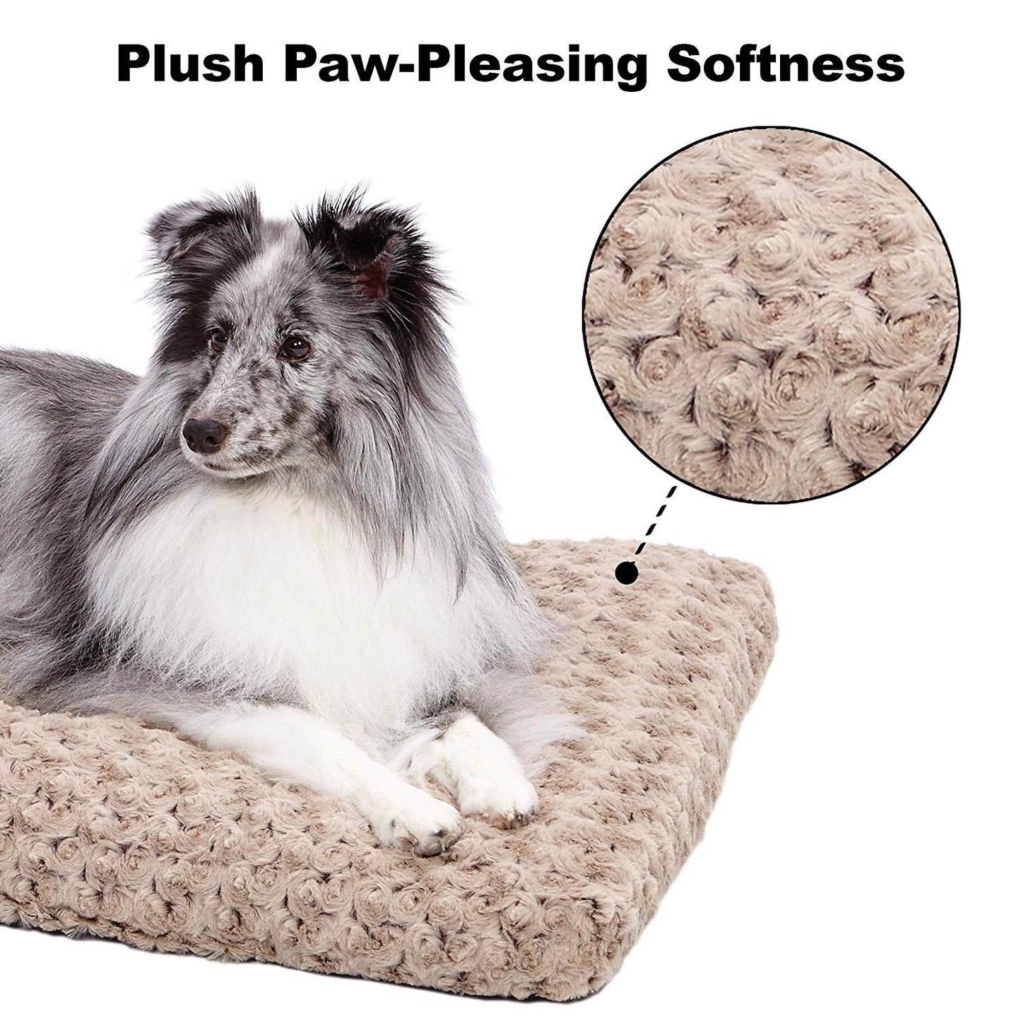 QuietTime Deluxe Ombre Swirl Taupe to Mocha Pet Bed