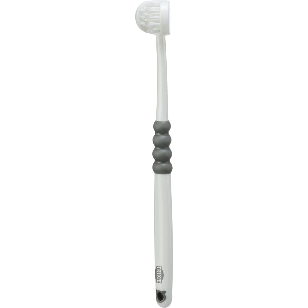 Trixie 3 Headed Toothbrush for Dogs & Cats - WHITE/18CM