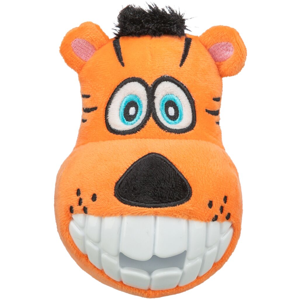 Trixie Tiger Plush TPR Dog Toy - 16CM