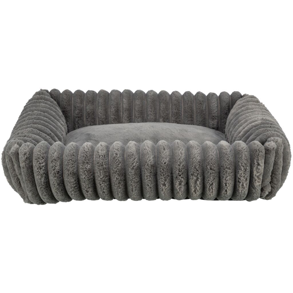 Trixie Lonni Corduroy Plush Dog Bed Grey 80X60Cm