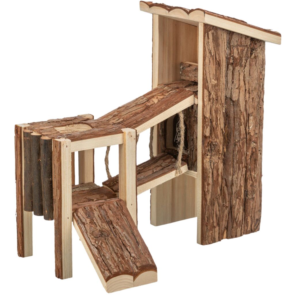 Trixie Tjorven Bark Wood Playground For Small Pets 32X19X29Cm