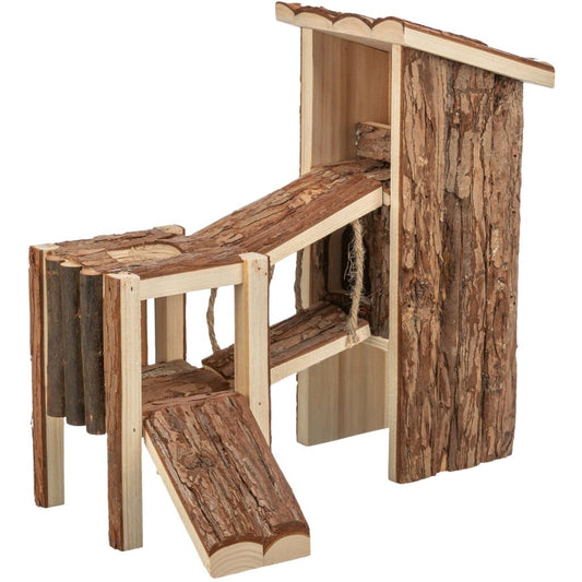 Trixie Tjorven Bark Wood Playground For Small Pets 32X19X29Cm