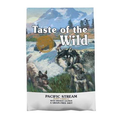 Taste of the Wild Grain Free High Protein Real Meat Recipe Pacific Stream Puppy Premium Dry Dog Food 2 kg