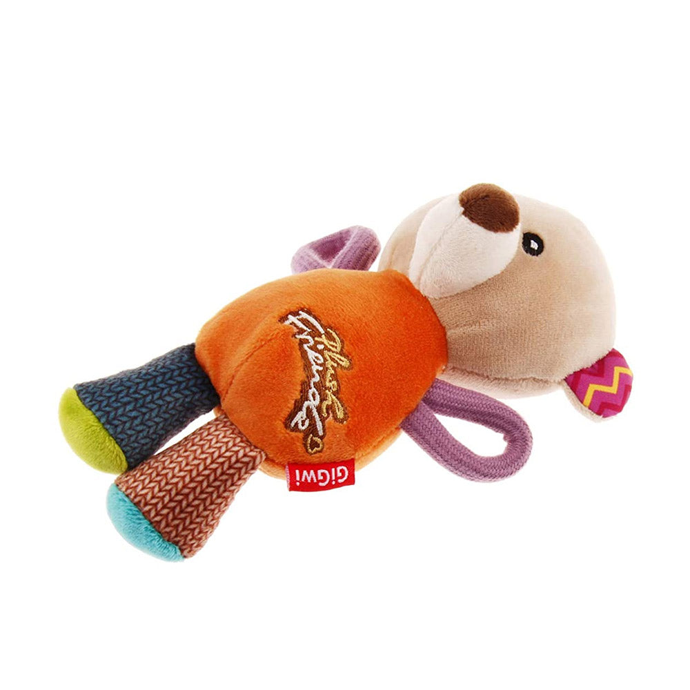 GiGwi Plush Friendz Squeaker Dog Toy - Bear