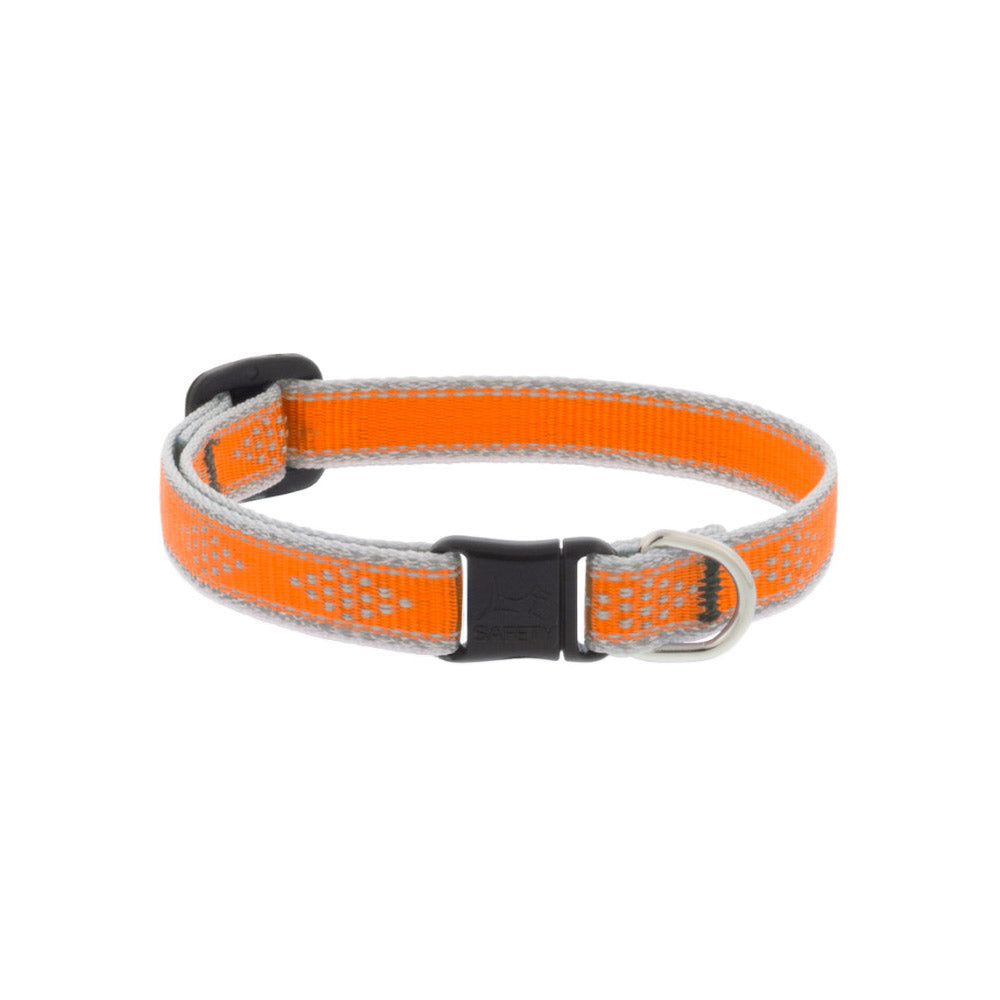 Reflective Safety Cat Collar - Orange Diamond - Without Bell
