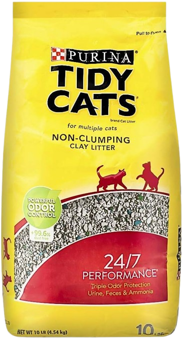 Pack of 5 Purina Tidy 4.5kg Cats 24/7 Performance Clumping Cat Litter with 24/7 Odour Control, Low Dust, Strong Clumping