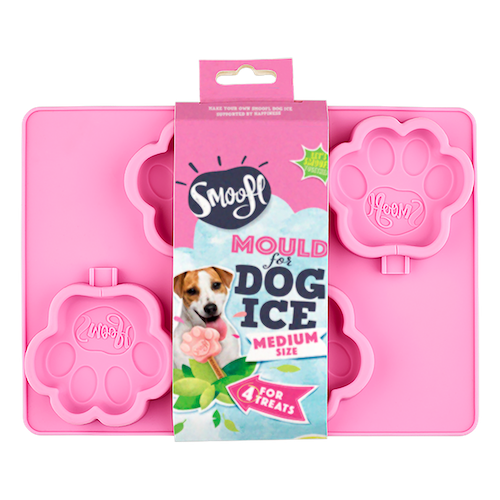 Smoofl Ice Mould for Medium Dog Treats - PINK