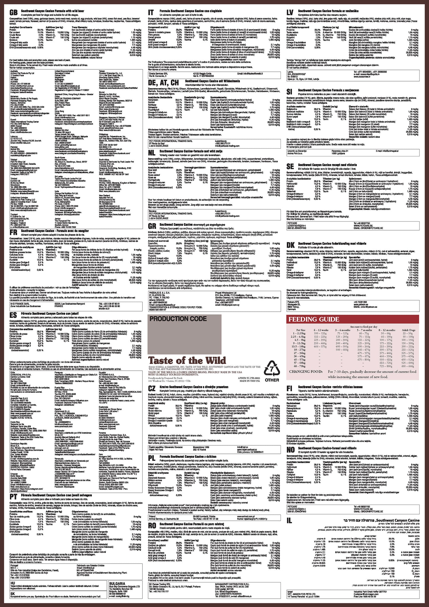 Southwest Canyon Canine Recipe - 2.00kg (4.40 lbs)