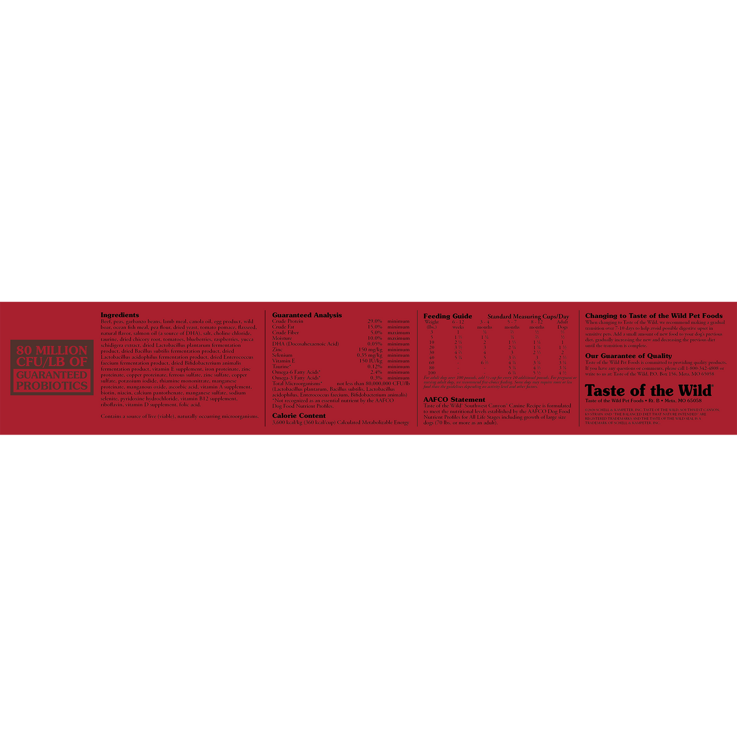 Southwest Canyon Canine Recipe - 12.7kg(28 lbs)