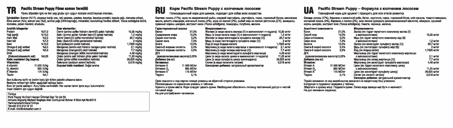 Pacific Stream Puppy Recipe - 2.00kg (4.40 lbs)