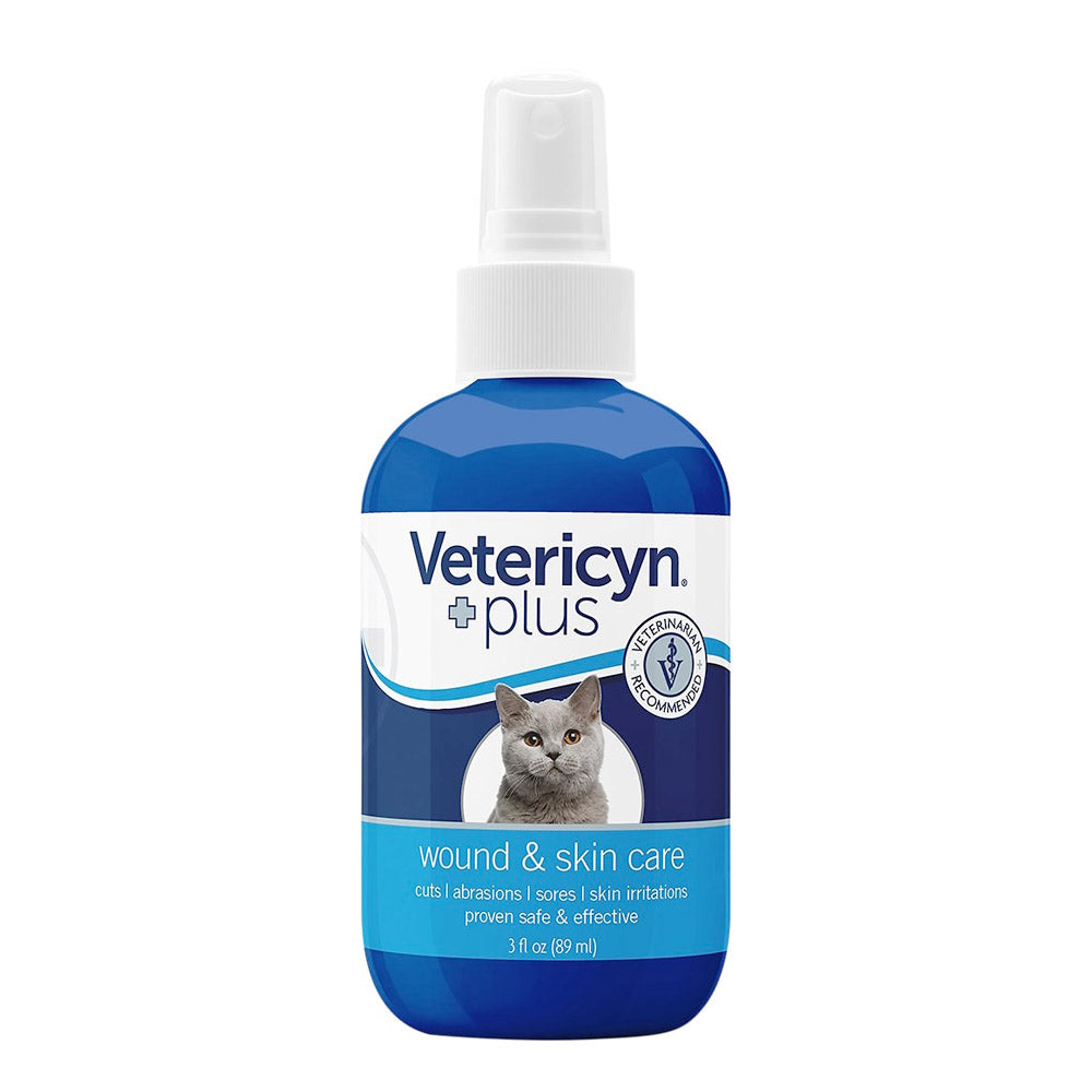 Vetericyn Plus Feline Antimicrobial Cat Wound & Skin Spray - 3oz