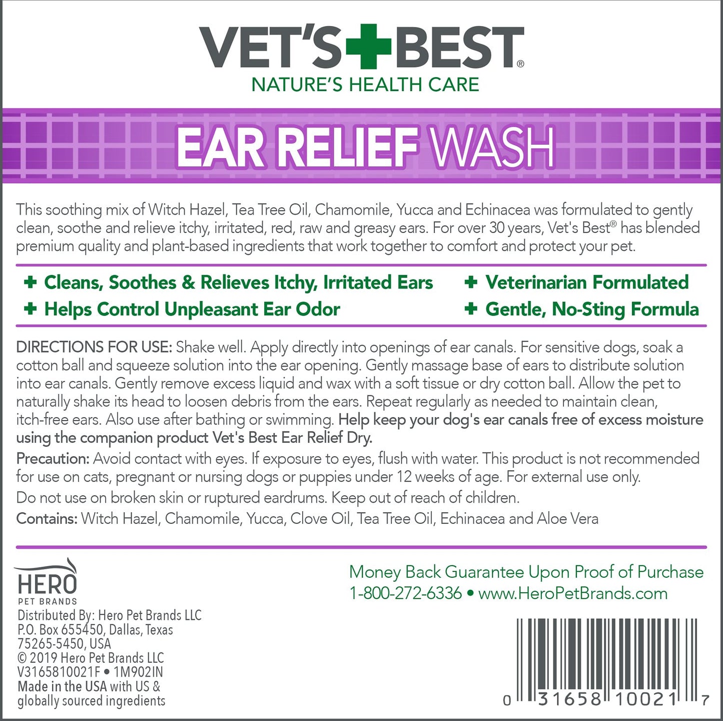 Vet's Best Ear Relief Wash (4oz)
