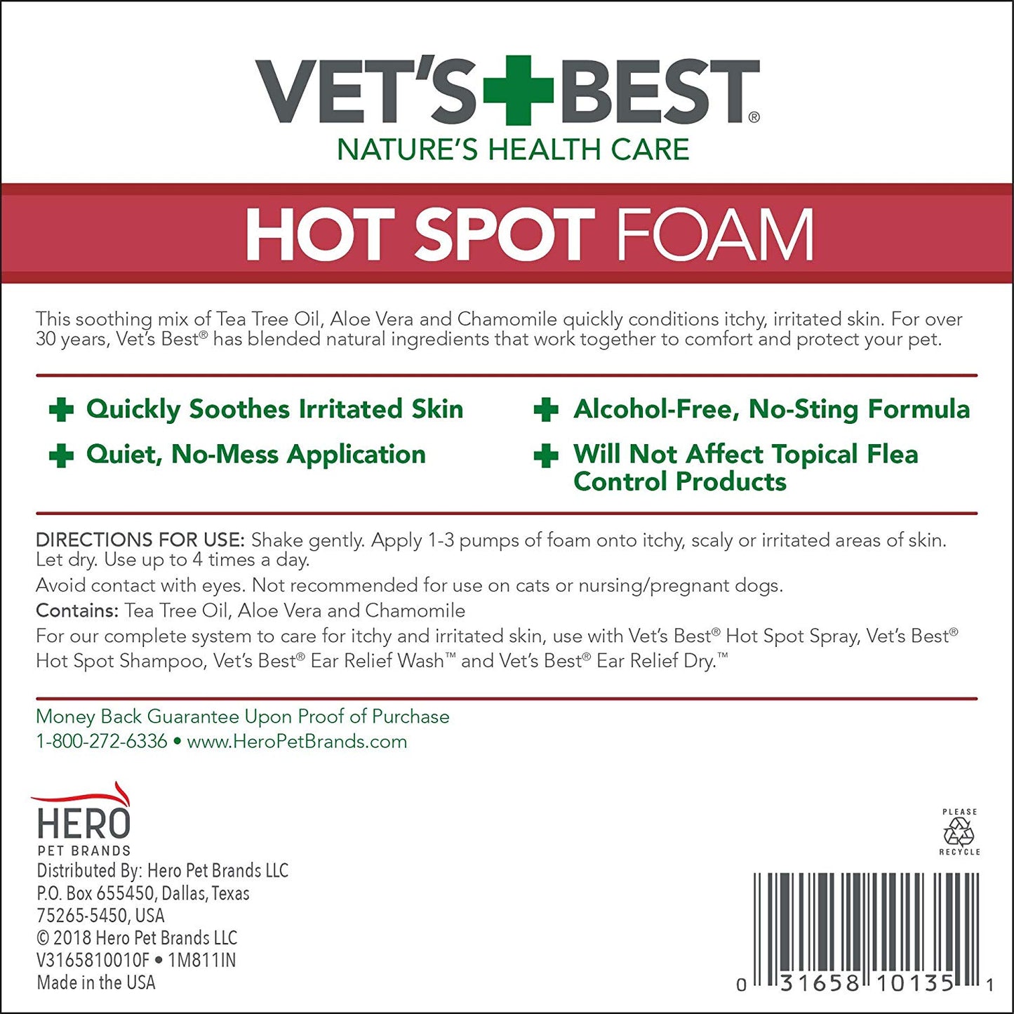 Vet's Best Hot Spot Foam (4oz)