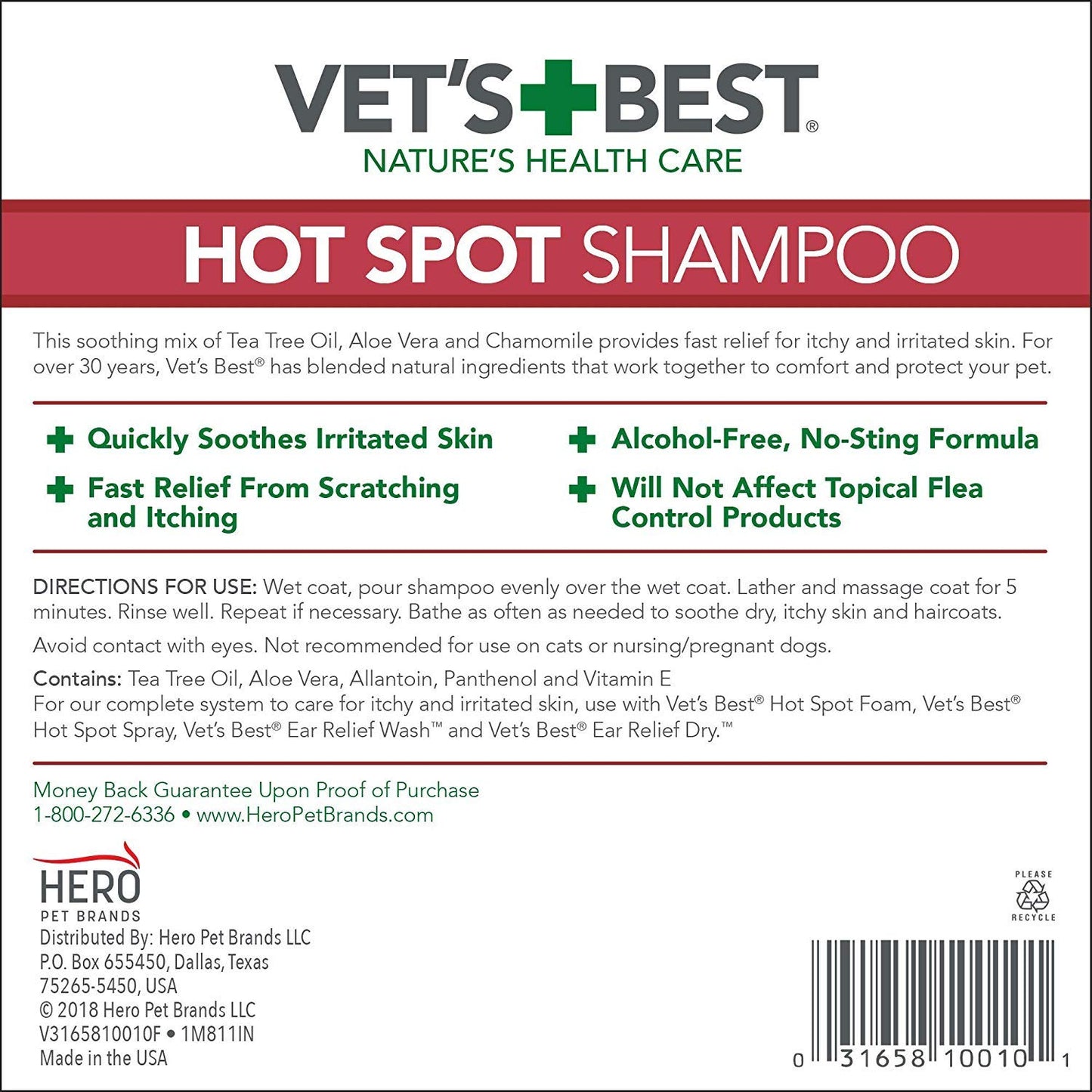 Vet's Best Hot Spot Shampoo (16oz)