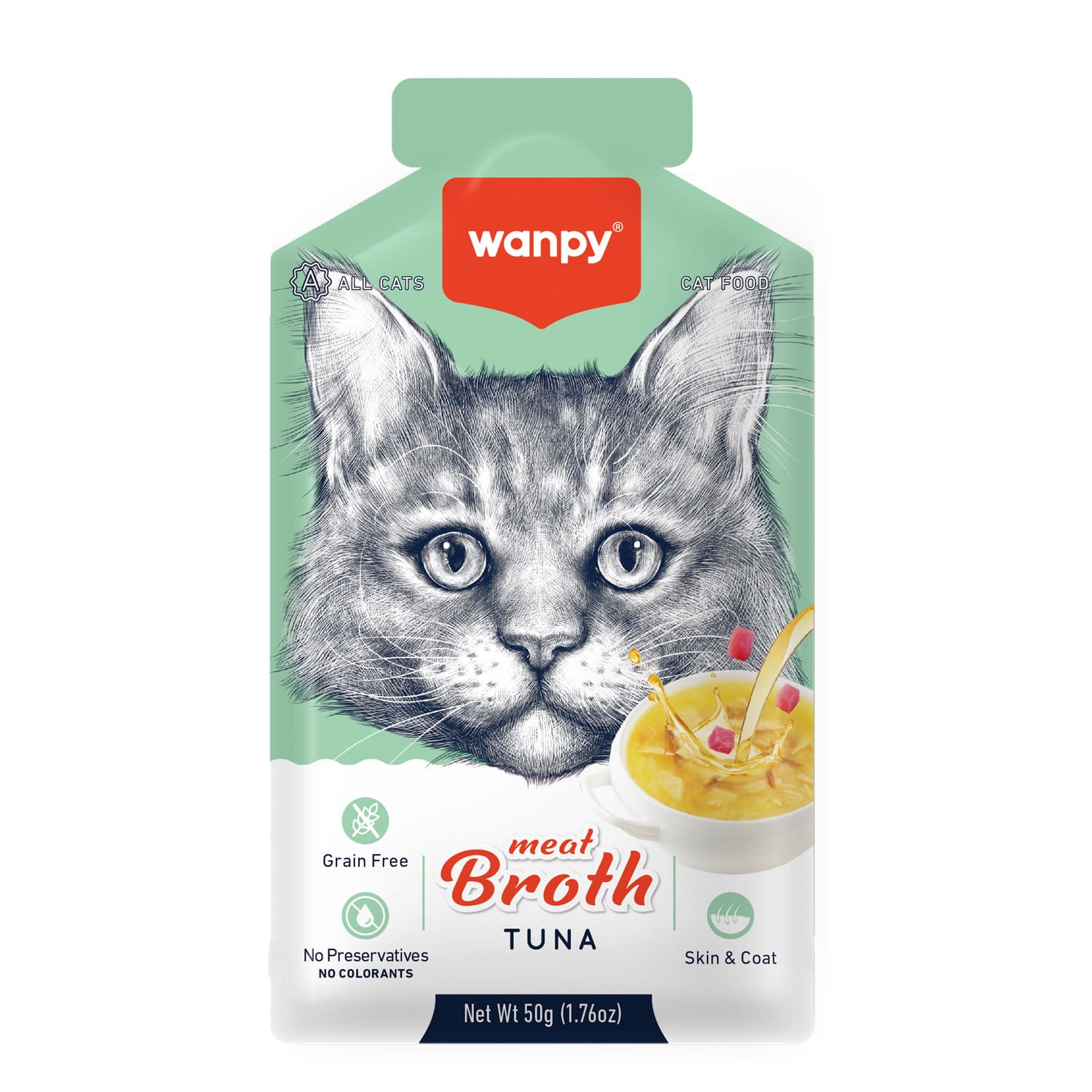 Wanpy Meat Broth Tuna for Cats (50gm) - 1Box 12pcs
