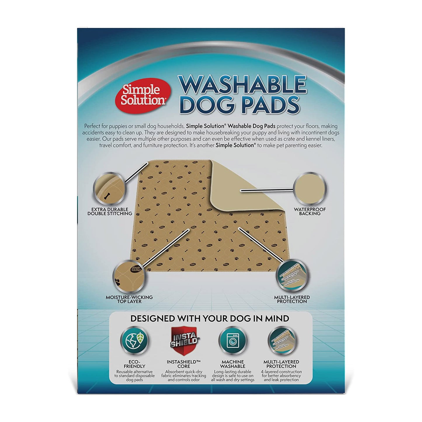 Simple Solution Washable Dog Pads - Medium