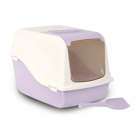 Cat Litter Box ARIEL(TOP FREE) - Light Purple
