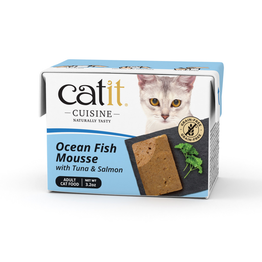 Catit Cuisine Ocean Fish Mousse with Tuna & Salmon 90 g Tetra 12pcs/box