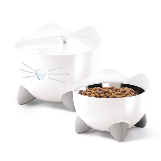 CatIt Pixi Drinking Fountain Combo Pack White