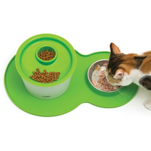 Catit Peanut Placemat Medium Green