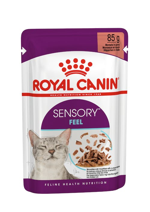 Royal Canin Feline Health Nutrition Sensory Feel Gravy (Wet Food   Pouches) 12 x 85 g