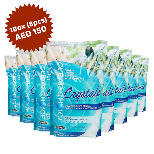 Clear Choice Silica Crystal Cat LItter 3.8L (1.8kg) 1 Box(8pcs)