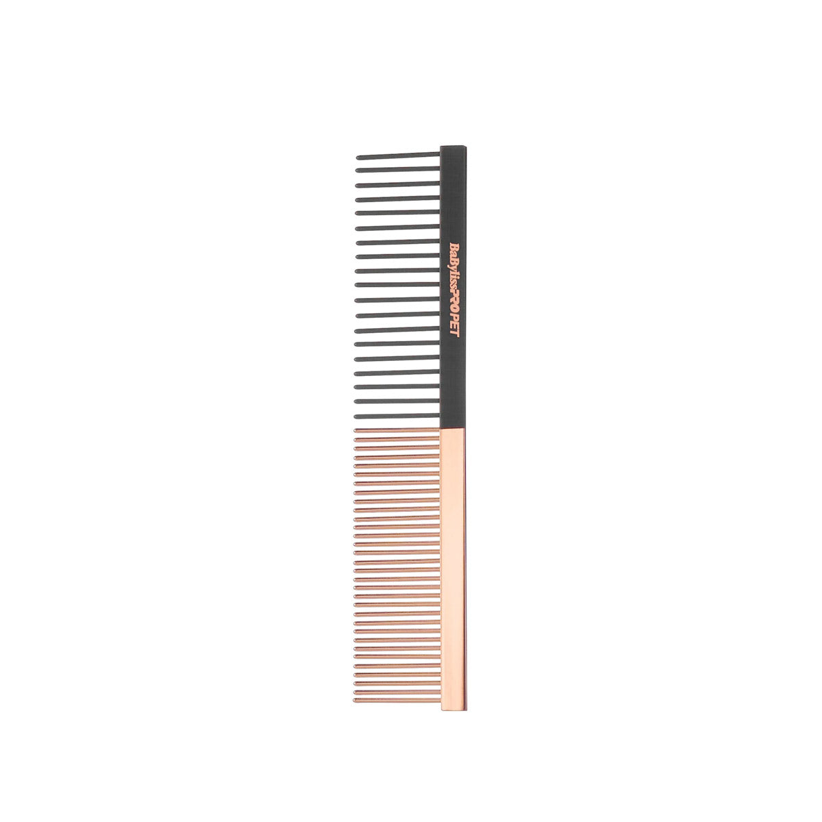 BaByliss PRO PET Rose Gold/Black Dog Comb - Small
