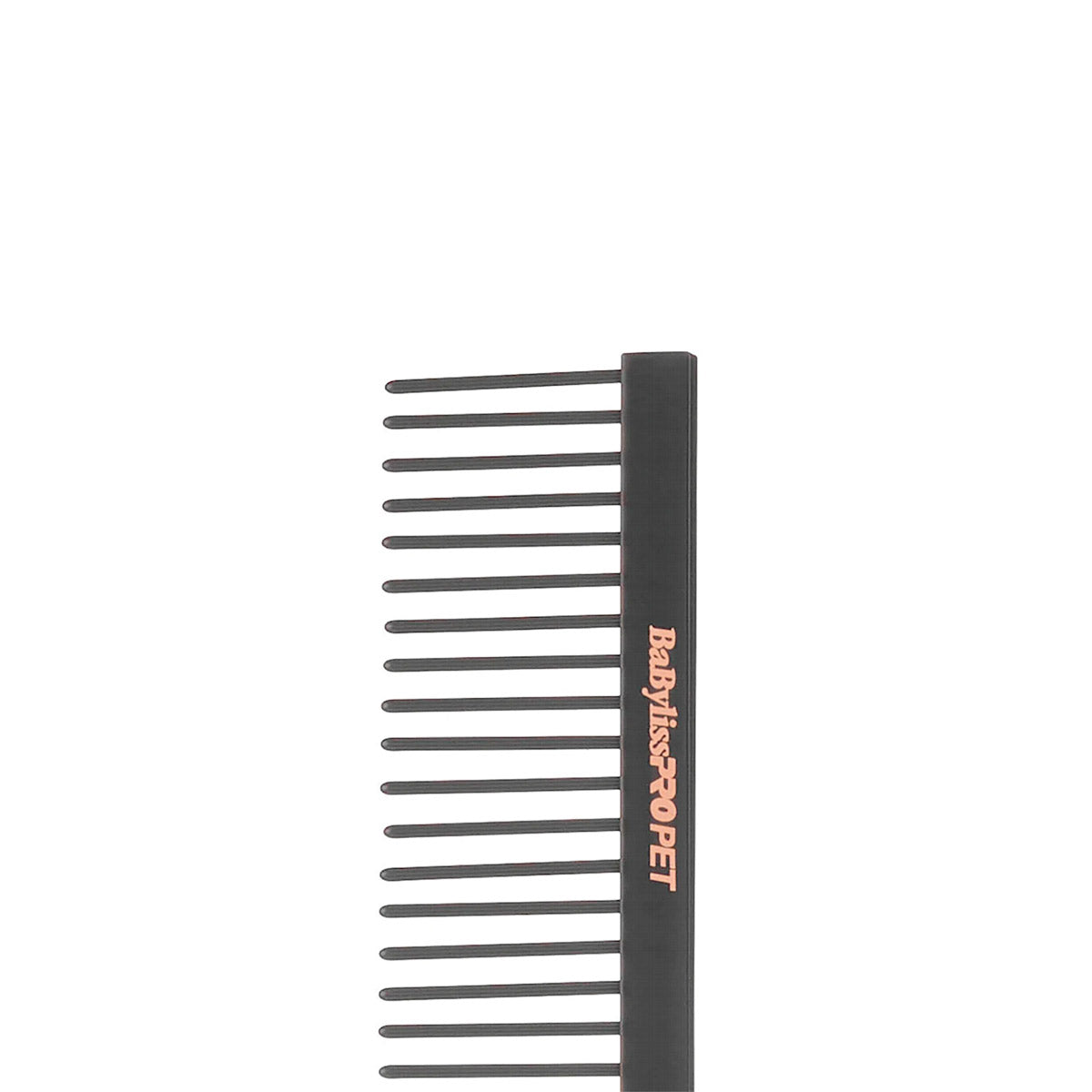 BaByliss PRO PET Rose Gold/Black Dog Comb - Small